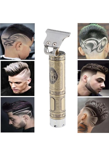 Suntek Profesyonel Usb Şarj Edilebilir Saç Kesme Makinesi Altın