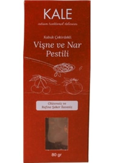 Glutensiz Şekersiz Vişne Ve Nar Pestili 80 Gr
