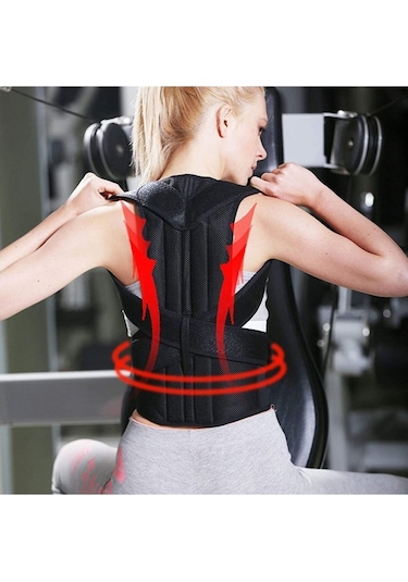 Bgvibe Balenli Dik Duruş Korsesi Bel Sırt Kamburluk Önleyici Korse Dik