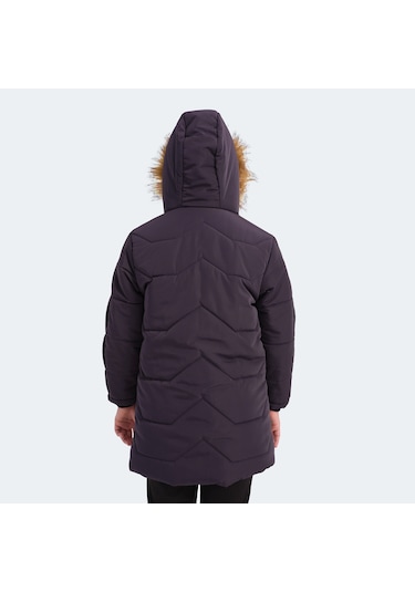 Slazenger CAMRON Çocuk Kapüşonlu Mor Mont & Kaban