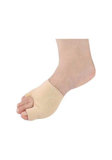 Sones 1 Çift Dişli U Şeklinde Ön Ayak Pedi Halluks Valgus Düzeltme Çorapları S Ten Rengi