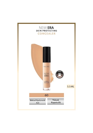 Note Cosmetique New Era Skin Protecting Concealer Nemli Bitişli Göz Altı Kapatıcısı - 60 Deep Beige