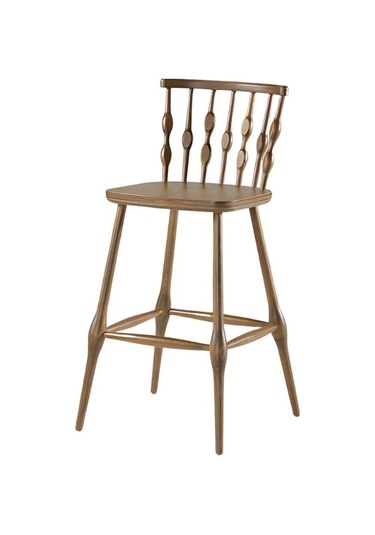 Natura Retro Ahşap Bar Sandalyesi Ahşap