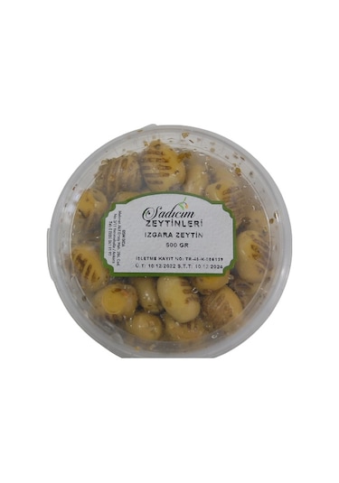 Sadıcım Yeşil Izgara Zeytin 600 Gr Pet Kavanoz