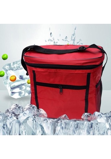 Novahub Kırmızı Soğutucu Çantalar Termal Soğutucu Su Geçirmez Yalıtımlı Taşınabilir Tote Piknik Öğle Yemeği Çantası Kırmızı Kırmızı