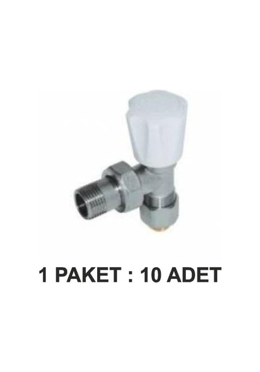 Kalde Pex B Köşe Radyatör Vanası 16 2 Paket 10 Lu