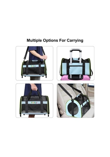 Dm Cbtx Funadd Pet Seyahat Taşıma Çantası - Omuz Askılı Katlanabilir Tote Mavi