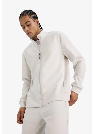 Defacto Defactofit Standart Fit Dik Yaka Skuba Dalgıç Kumaş Fermuarlı Hırka E9337ax25aubg721 Bej Defacto Defactofit Standart Fit Dik Yaka Skuba Dalgıç Kumaş Fermuarlı Hırka E9337ax25aubg721 Bej