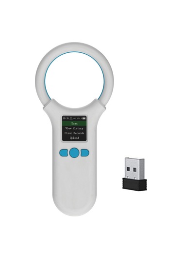Hayvan Mikroçip Pet Etiket Tarayıcı Kimlik Okuyucu Rfıd Emıd Hayvan Taşınabilir Çip Okuyucu Bt+usb+2.4g Bağlantı Desteği 500 Bilgi Depolama Fonksiyonu 1.44 İnç Tft Lcd Ekran Fdx-b Iso11784/85 Köpek