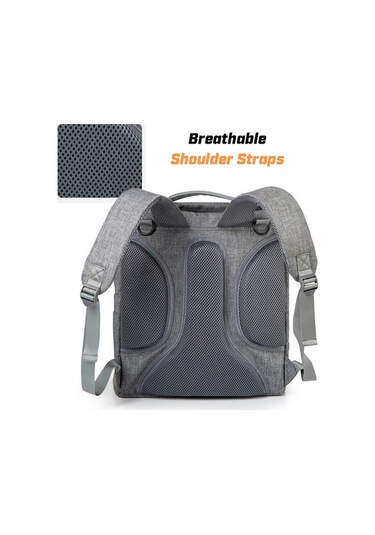 Novahub Moveevo İnsular Unisex Polyester Ebeveyn Çantası - 4 Parça Aksesuar - Gri Gri