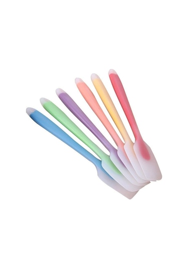 Turuncu Silikon Spatula Krem Pişirme Kazıyıcı Yapışmaz Pasta Spatula Isıya Dayanıklı Çerez Pasta Kazıyıcı Pişirme Mutfak Pasta Araçları