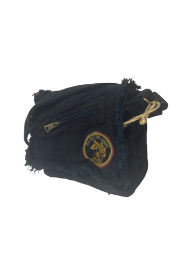 Vintage Küçük Salaş Unisex Günlük Çapraz Postacı Çantası S Boy 26x20cm Koyu Lacivert