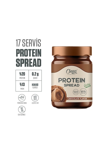 Clean Powders Protein Spread 350 Gr Çikolata 3 Adet
