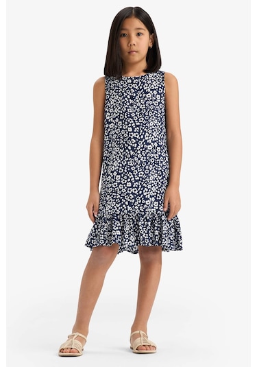 Defacto Kız Çocuk Desenli Kolsuz Viskon Yazlık Elbise E7498a825smnv42 Lacivert Defacto Kız Çocuk Desenli Kolsuz Viskon Yazlık Elbise E7498a825smnv42 Lacivert