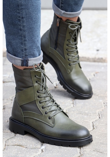 Vojo C756 Sıcak Astarlı Fermuarlı Erkek Bot Postal 2 Renk Haki