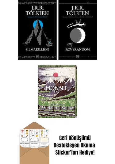 Silmarillion + Roverandom Siyah Kapak + Hobbit Özel Ciltli Baskı