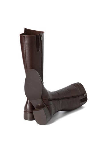 Marrone Brown Çizme Kadın 25k11099 Vergelio Skin Boot Marrone Brown
