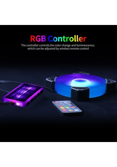 Didadodo 12cm Rgb Soğutma Fanı - Sessiz, Hidrolik Yataklı, Beyaz Yüksek Kapasiteli Beyaz