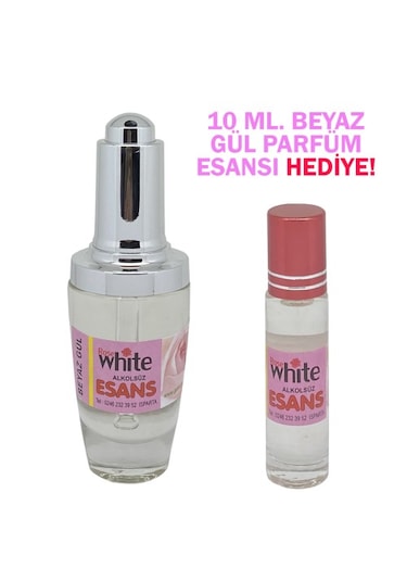 Hediyeli Ürün 40 Ml. Beyaz Gül Parfüm Esansı Gül