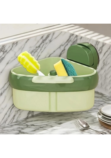 Maxaccess Turuncu Emniyetli Drenajlı Duş Mutfak Rafı Banyo Lavabo Saklama Ünitesi Turuncu