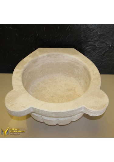 Traverten Kavun Dilimli Kurna