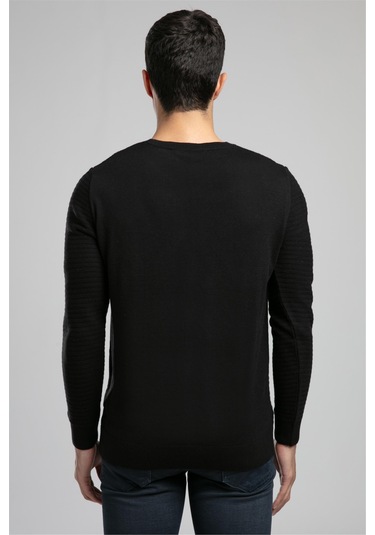 Duane Erkek O Yaka Kazak Siyah-21061 Siyah