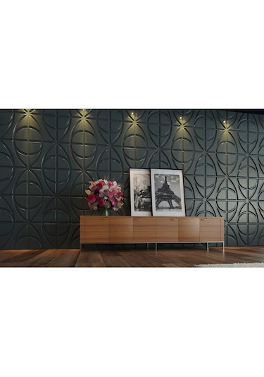 3 Boyutlu Boyanabilir Pvc Duvar Paneli Trend 50-50 Cm 4 Adet-1 Metrekare