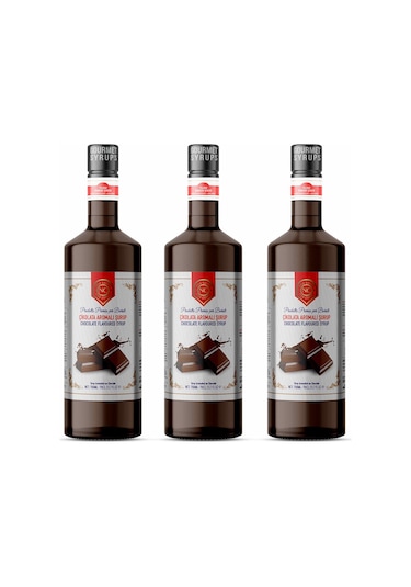 Nish Çikolata Aromalı Şurup 3 X 700 Ml - Pet Şişe