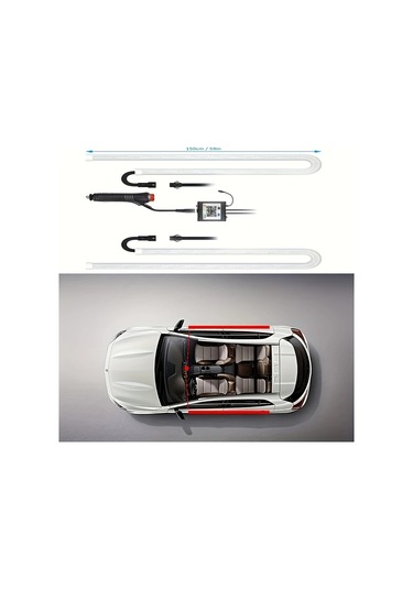 Xuweiwei 1 Set 2si 1 Arada Koşu Tahtası Işığı Neon Araba Şerit Işıkları Dreamcolors Kapı Etekleri Suv Kamyonlar İçin Otomotiv Aydınlatma Aksesuarları