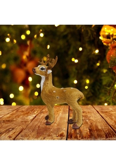 Lijinxu Geyik Süsü Tatil Dekorasyonları 11cmx4cmx14cm