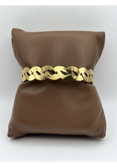 Arnes Jewelry Çelik Zincir Kelepçe Ar206nes Gold