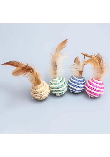 Homyl 10 Adet Kedi Tırmalama Topu Mobilya Koruma Tüy Oyuncaklar