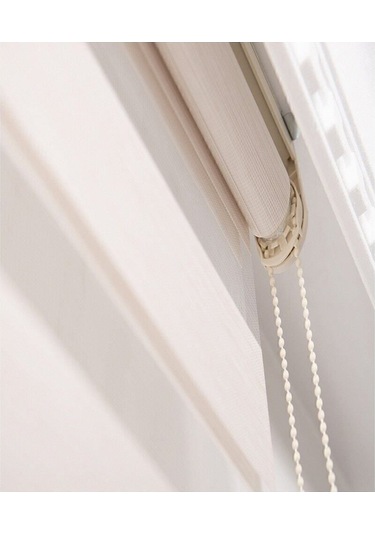 Kidmex Ithal Bambu Krem Alüminyum Kasa Zebra Perde Eteksiz