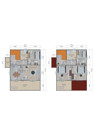 149 M2 Çift Katlı Prefabrik Ev