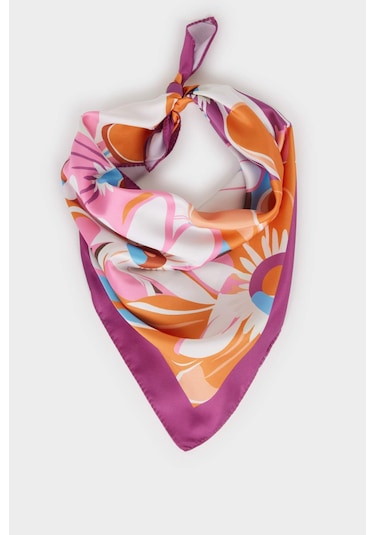 Defacto Kadın Desenli Fular G1575ax25wnpn1 Pembe