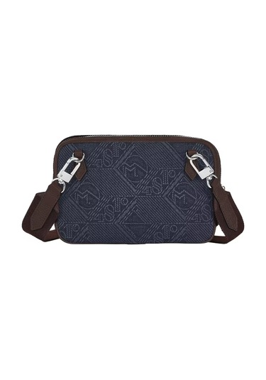 Montblanc 4810 Denim Mini Çapraz Çanta 221590 Mavi