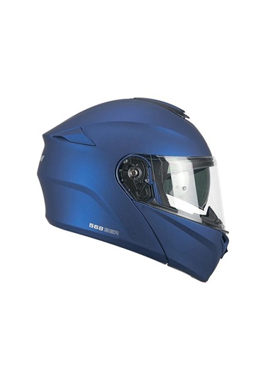 Cgm 568A Ber Mono Çene Açılır Motosiklet Kaskı Mavi
