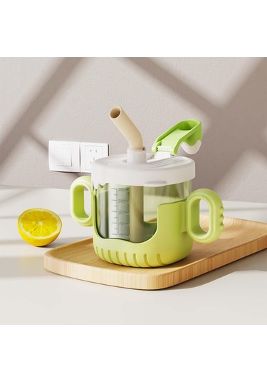 Dolıty Damlatmaz Bardak 10 Oz Karikatür Taşınabilir Yeşil