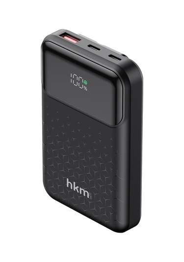 Power Nano 10.000 Mah 20W Pd 20W Hızlı Şarj Destekli Type-C Ve Lightning Kablolu Powerbank Siyah