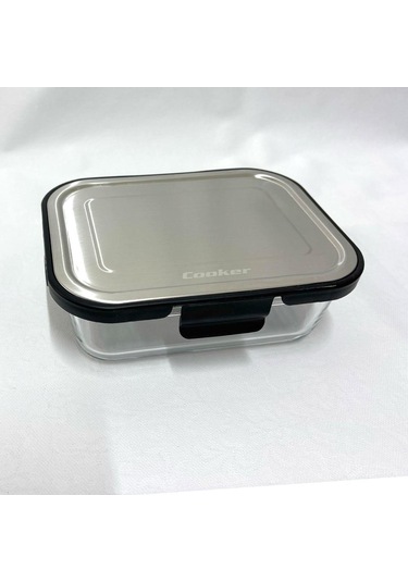 Cooker Ckr3488 Cam Saklama Kabı 1000 Ml Siyah