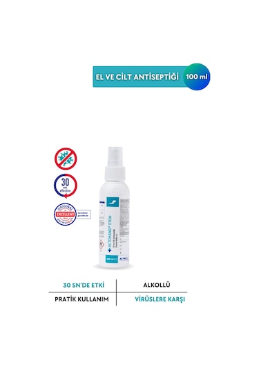Actohand Etoh 100 Ml El Ve Cilt Antiseptiği - Etanol 80 % V/v