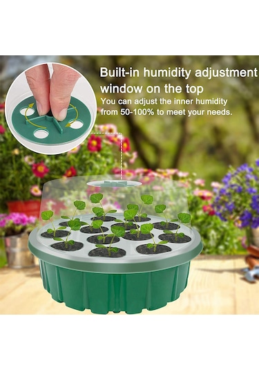 Lebihmurah 5110 Dikim Saksı Yeniden Kullanılabilir Yerden Tasarruflu 13 Delikli Fidanlık Tavası