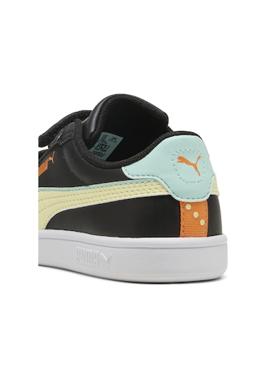 Puma Smash 3.0 Playdate V Ps Çocuk Spor Ayakkabı Siyah Siyah