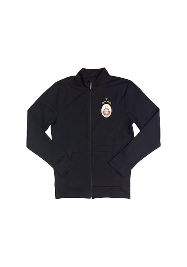 Gsstore Galatasaray Lisanslı 5 Yıldızlı Siyah Balıkçı Yaka Sweat Siyah
