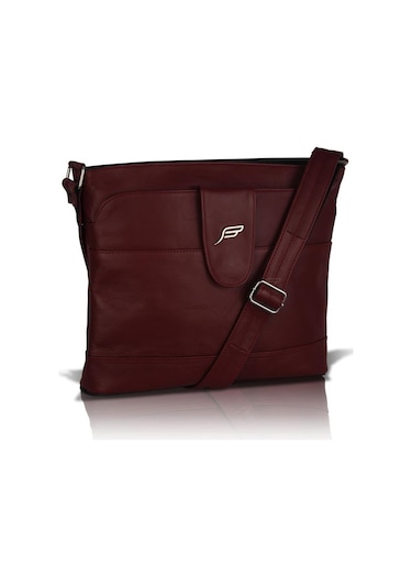 Bavyera Crossbody Hakiki Deri Çapraz Postacı Çanta 29x25 cm