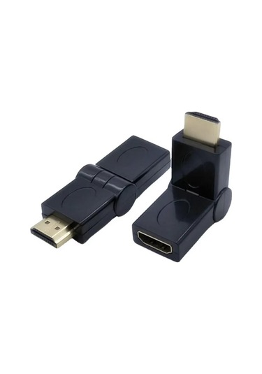 Hdmı Erkek Dişi Döner Adaptör, Erkek Dişi L Tip Ara Oynar Başlık,