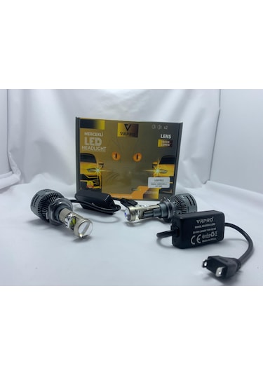 Vr Pro H7 Mega Mercekli Led Far Ampülü 22 Bin Lümen 75w