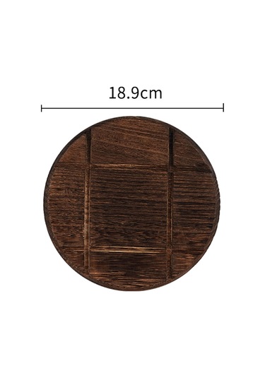 Suntek Mutfak Ahşap Sıcak Ped Bardak 18,9cmx18,9cmx1cm-yuvarlak