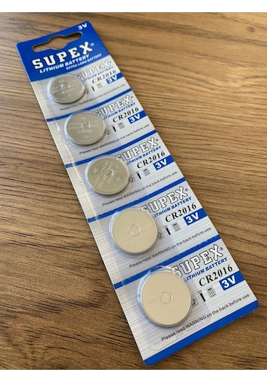Cr 2016 Araba Araç Oto Kumandası Pili Bataryası Supex 5 Adet