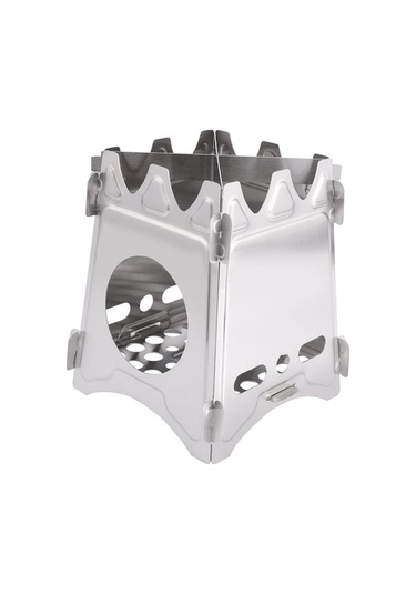 Jzcat Katlanır Soba Taşınabilir Yakıt Brülörü Seyahat Sobası Altın - Gümüş